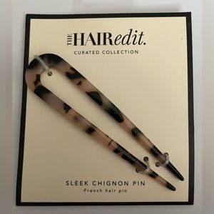 **FINAL PRICE** The Hair Edit Sleek French Chignon Tortoise Shell Hair Pin